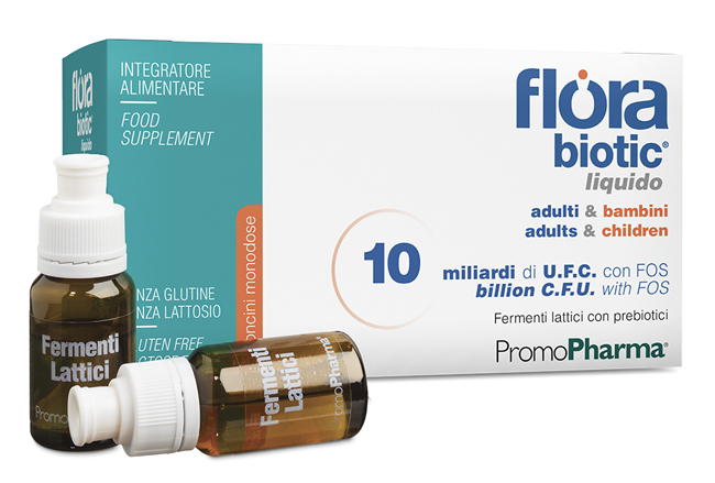 FLORA LIQUIDO ADULTI & BAMBINI 10 FLACONCINI X 10 ML - Angeli Pharm