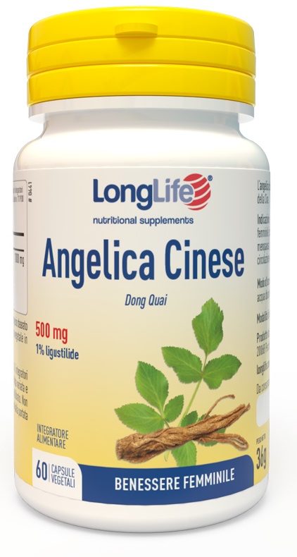 LONGLIFE ANGELICA CINESE 60 CAPSULE VEGETALI - Angeli Pharm