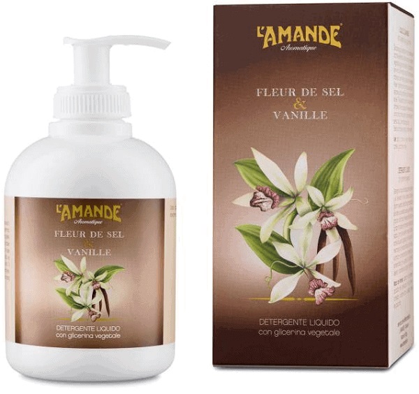L'AMANDE FLEUR DE SEL & VANILLE DETERGENTE LIQUIDO MANI 300 ML - Angeli Pharm