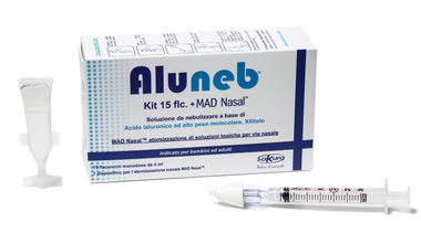 ALUNEB KIT SOLUZIONE ISOTONICA 15 FLACONCINI DA 4 ML + MAD NASAL ATOMIZZATORE - Angeli Pharm