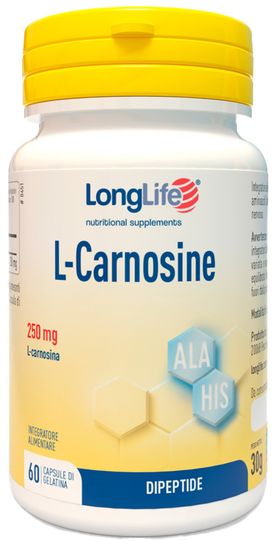 LONGLIFE L-CARNOSINE 60 CAPSULE - Angeli Pharm