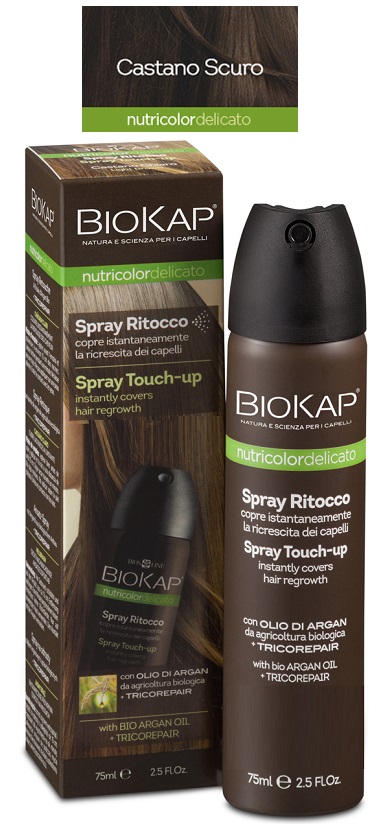 BIOS LINE BIOKAP NUTRIDEL SPRAY RITOCCO CASTANO SCURO 75 ML - Angeli Pharm