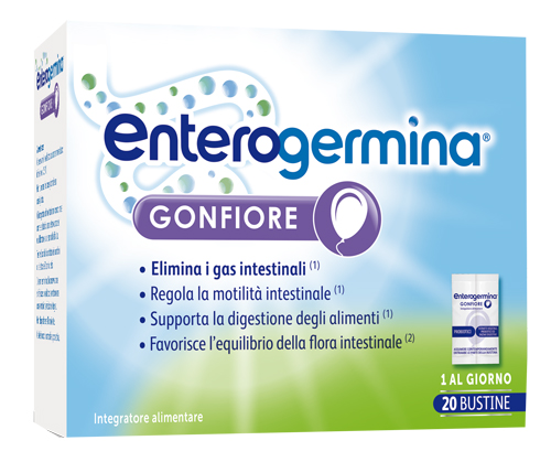 ENTEROGERMINA GONFIORE 20 BUSTINE BIPARTITE - Angeli Pharm