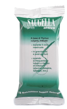 SAUGELLA ATTIVA SALVIETTINE 15 BUSTINE - Angeli Pharm