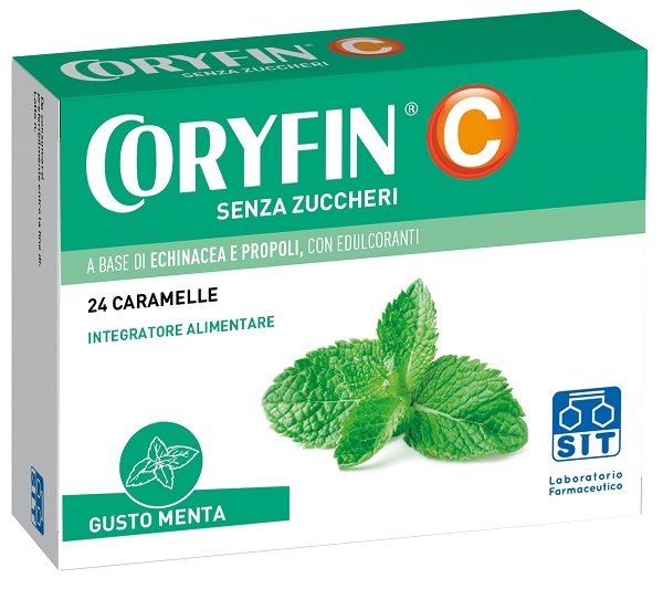 CORYFIN C SENZA ZUCCHERO MENTOLO 48 G - Angeli Pharm
