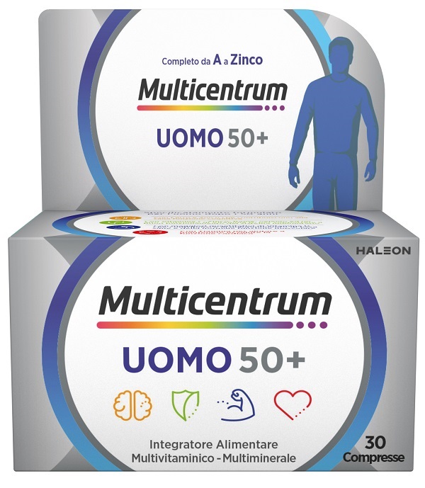 MULTICENTRUM UOMO 50+ 30 COMPRESSE - Angeli Pharm