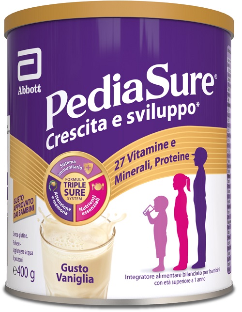 PEDIASURE CRESCITA&SVILUPPO VANIGLIA 400 G - Angeli Pharm