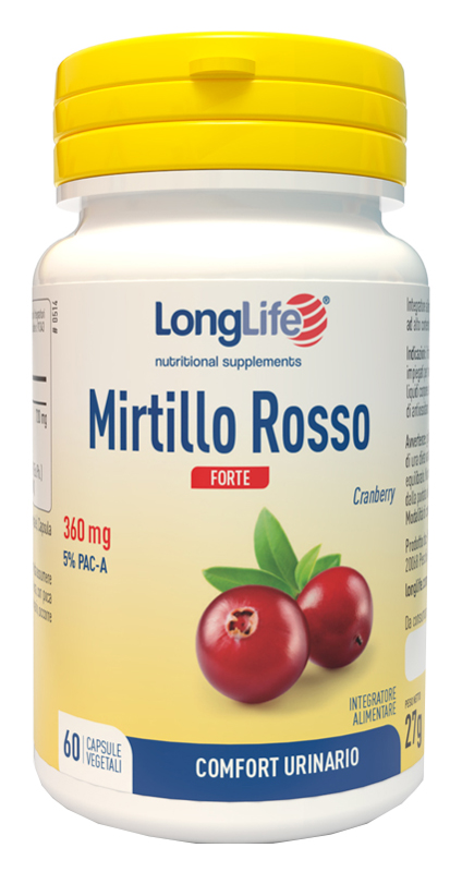 LONGLIFE MIRTILLO ROSSO FORTE 60 CAPSULE - Angeli Pharm