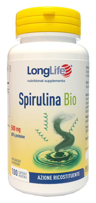 LONGLIFE SPIRULINA BIO 500 MG 100 CAPSULE VEGETALI - Angeli Pharm