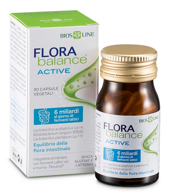 BIOSLINE FLORABALANCE ACTIVE 30 CAPSULE VEGETALI - Angeli Pharm