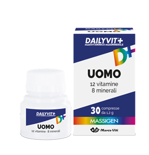MASSIGEN UOMO MULTIVITAMINICO E MULTIMINERALE 30 COMPRESSE RIVESTITE - Angeli Pharm