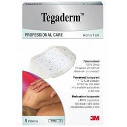 TEGADERM MEDICAZIONE IMPERMEABILE TRASPARENTE 5 PEZZI 6X7 CM - Angeli Pharm