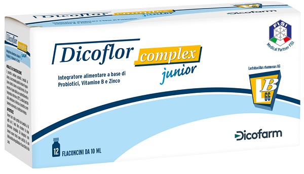DICOFLOR COMPLEX JUNIOR 12 FLACONI DA 10 ML - Angeli Pharm
