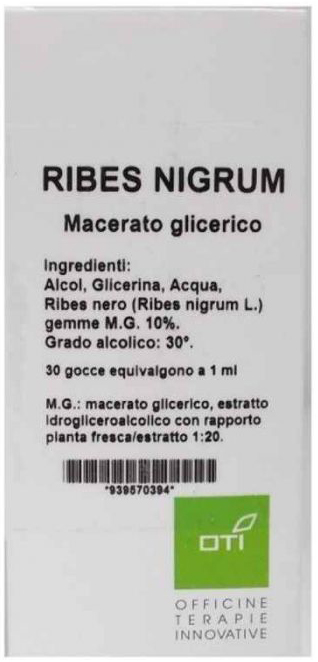 RIBES NIGRUM MACERATO GLICERICO 10% GOCCE 100ML - Angeli Pharm