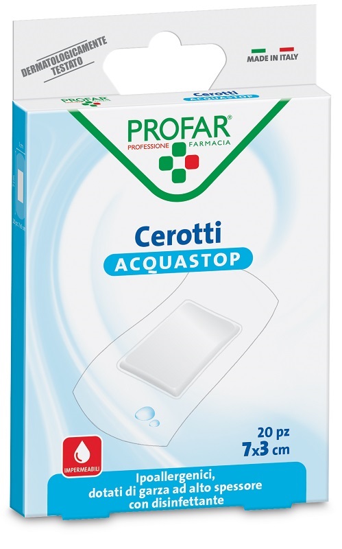 CEROTTO ACQUASTOP GRANDI 7X3 CM PROFAR 20 PEZZI - Angeli Pharm
