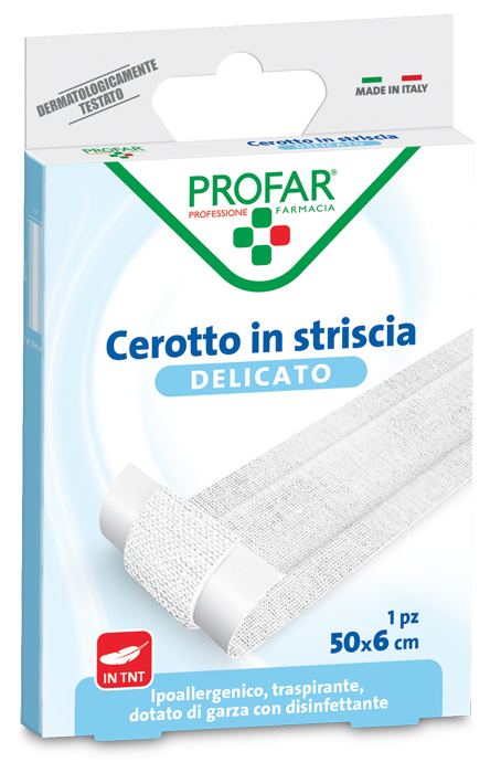 CEROTTO TESSUTO NON TESSUTO DELICATO 1 STRISCIA 50X6 CM PROFAR - Angeli Pharm