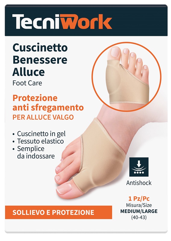 BENESSERE ALLUCE CUSCINETTO MEDIUM/LARGE 1 PEZZO - Angeli Pharm