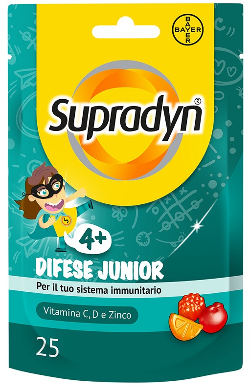 SUPRADYN DIFESE JUNIOR 25 CARAMELLE GOMMOSE - Angeli Pharm