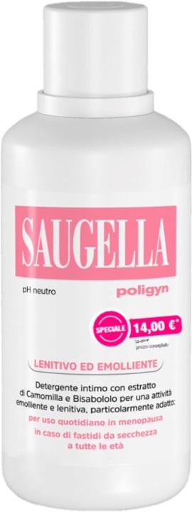 SAUGELLA POLIGYN PH NEUTRO LENITIVO ED EMOLLIENTE 500 ML TAGLIO PREZZO - Angeli Pharm