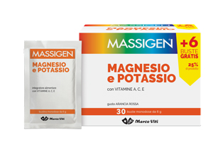 MASSIGEN MAGNESIO E POTASSIO 24 BUSTINE +6 GRATIS - Angeli Pharm