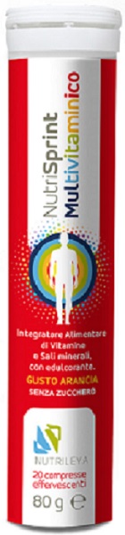 NUTRISPRINT MULTIVITAMINICO 20 COMPRESSE EFFERVESCENTI 80 G SENZA ZUCCHERO - Angeli Pharm