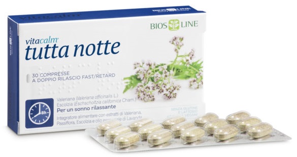 VITACALM TUTTA NOTTE FAST/RETARD 30 COMPRESSE - Angeli Pharm