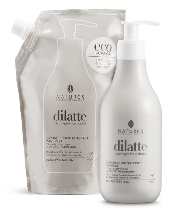 NATURE'S DILATTE SAPONE LIQUITO MANI/VISO RICARICA 400 ML - Angeli Pharm