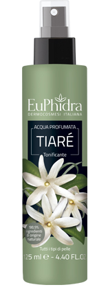 EUPHIDRA ACQUA PROFUMATA TIARE' IN FLACONE CON ETICHETTA POMPA SPRAY - Angeli Pharm