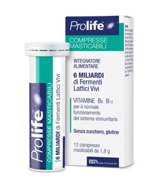 PROLIFE COMPRESSE MASTICABILI INTEGRATORE ALIMENTARE IN TUBETTO CON ASTUCCIO - Angeli Pharm