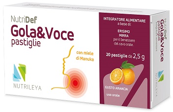NUTRIDEF GOLA & VOCE ARANCIA 20 PASTIGLIE - Angeli Pharm