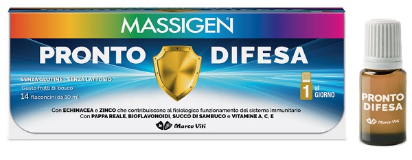 MASSIGEN PRONTO DIFESA 14 FLACONI X 10 ML - Angeli Pharm