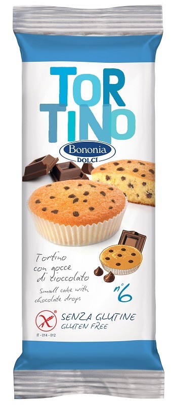 BONONIA DOLCI TORTINO CON GOCCE DI CIOCCOLATO 6 PEZZI DA 42 G - Angeli Pharm