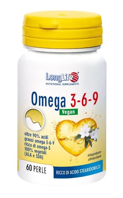 LONGLIFE OMEGA 3-6-9 VEGAN 750 MG 60 PERLE VEGETALI - Angeli Pharm