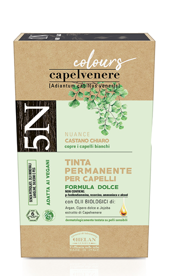 CAPELVENERE COLOURS TINTA CAPELLI 5N CASTANO CHIARO - Angeli Pharm