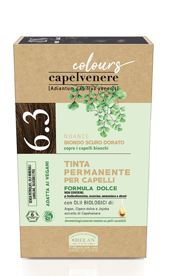 CAPELVENERE COLOURS TINTA CAPELLI 6,3N BIONDO SCURO DORATO - Angeli Pharm