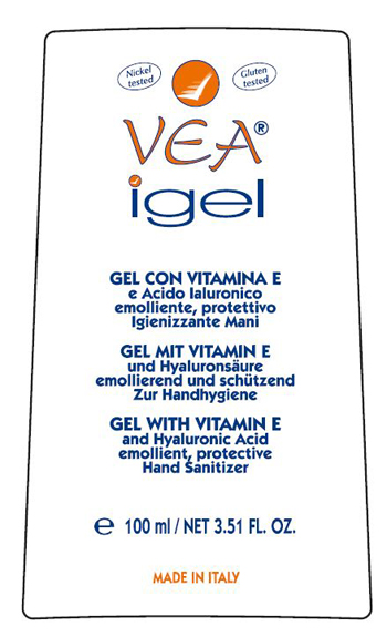 VEA IGEL GEL MANI IGIENIZZANTE VITAMINA E ACIDO IALURONICO 100 ML - Angeli Pharm
