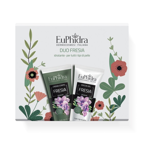 EUPHIDRA DUO DI FRESIA 1 CREMA CORPO FRESIA + 1 DOCCIA IAGEL FRESIA - Angeli Pharm