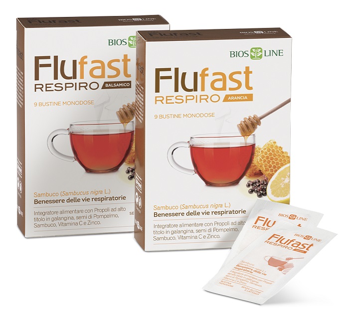 APIX PROPOLI FLUFAST RESPIRO ARANCIA 9 BUSTE BIOSLINE - Angeli Pharm
