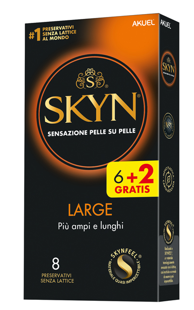 AKUEL SKYN LARGE PIU AMPI/LUNGHI 6 PEZZI + 2 OMAGGIO - Angeli Pharm