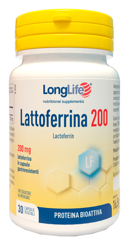 LONGLIFE LATTOFERRINA200 30 CAPSULE VEGETALI DA 550 MG - Angeli Pharm