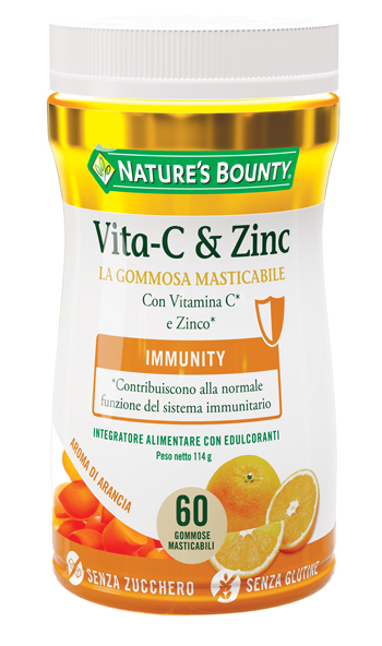 NATURE'S BOUNTY VITA-C&ZINC 60 GOMMOSE - Angeli Pharm