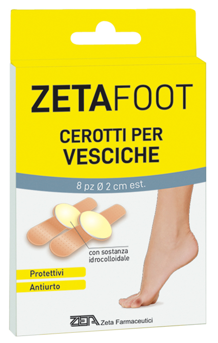 ZETAFOOT CEROTTO IDROCOLLOIDALE VESCICHE 8 PEZZI - Angeli Pharm