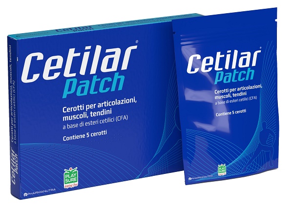 CEROTTO MONOUSO CETILAR PATCH PER ARTICOLAZIONI MUSCOLI E TENDINI 5 PEZZI - Angeli Pharm