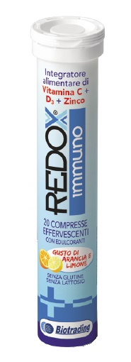 REDOX IMMUNO EFFERVESCENTE 20 COMPRESSE GUSTO ARANCIA E LIMONE - Angeli Pharm