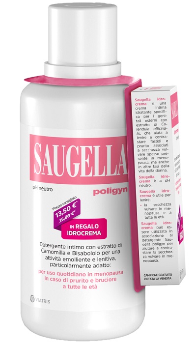 SAUGELLA POLIGYN 500ML + SAUGELLA IDROCREMA 10ML IN REGALO - Angeli Pharm