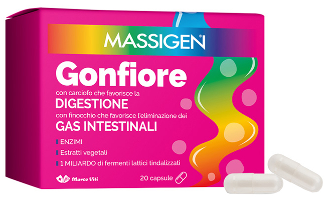 MASSIGEN GONFIORE 20 CAPSULE - Angeli Pharm