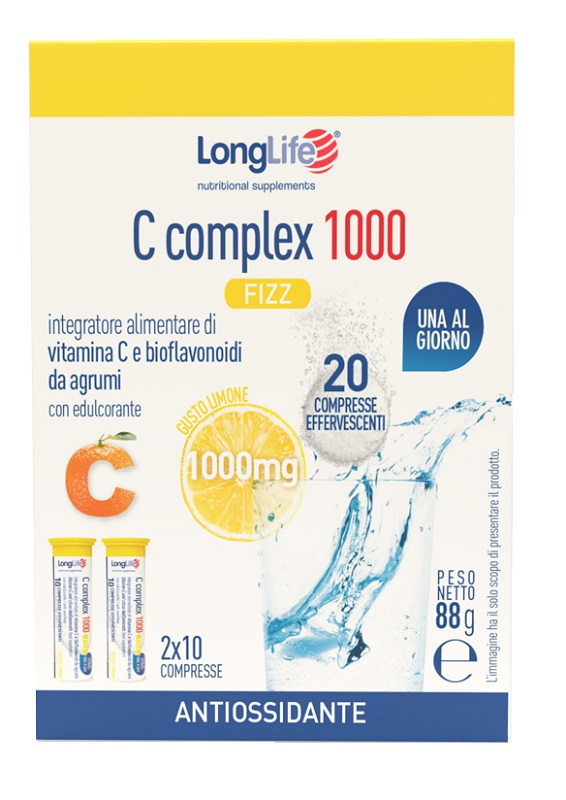 LONGLIFE C COMPLEX 1000 FIZZ 20 COMPRESSE EFFERVESCENTI - Angeli Pharm