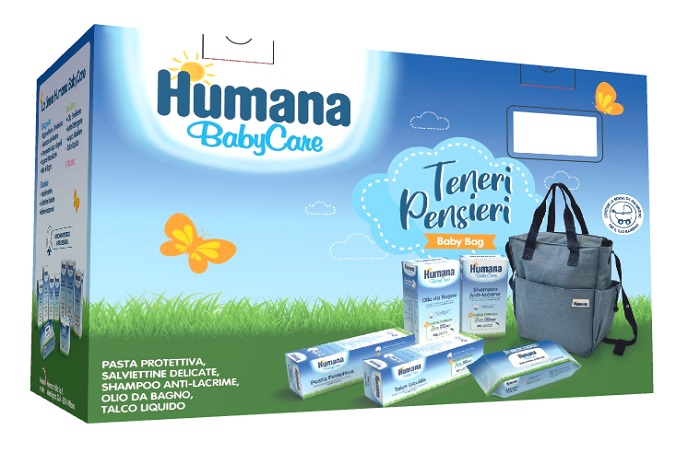 TENERI PENSIERI BABY BAG BABY CARE PASTA 100 ML + SALVIETTE 72 PEZZI + OLIO DA BAGNO 200 ML + SHAMPOO 200 ML + TALCO LIQUIDO 100 ML - Angeli Pharm
