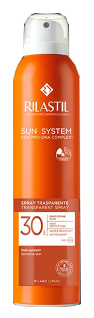 RILASTIL SUN SYSTEM TRANSPARENT SPRAY SPF30 200 ML - Angeli Pharm