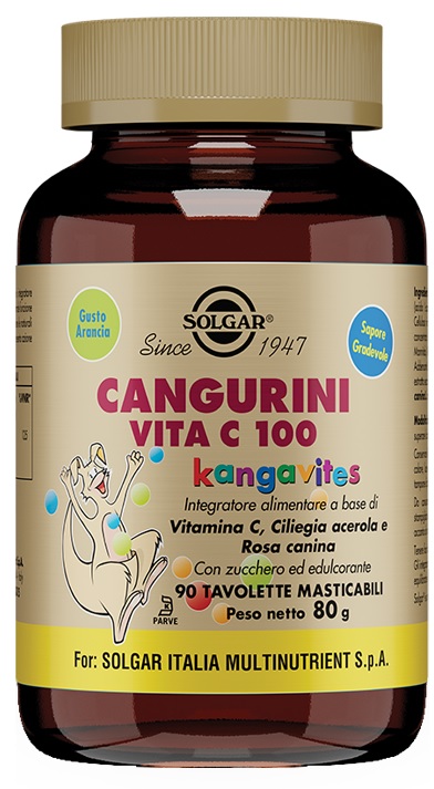 CANGURINI VITA C 100 90 TAVOLETTE MASTICABILI - Angeli Pharm